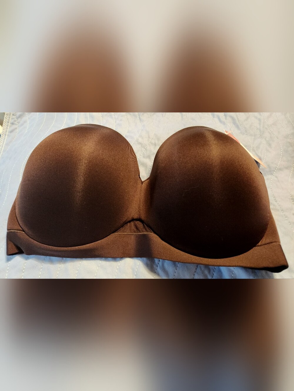 Cacique Underwire Bra — Dark Brown & Tan. 2pc Size 38DDD - Picture 3 of 8